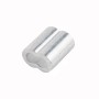 240 PCS M1.5 / M2 / M3 / M4 / M5 304 Stainless Steel Cable Rope Thimble Triangle Ring with 8-shaped Aluminum Cover