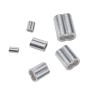 250 PCS M1.5 / M2 / M3 / M4 / M5 304 Stainless Steel Cable Rope Thimble Triangle Ring with 8-shaped Aluminum Cover