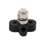 Single Heavy-Duty Terminal Studs Black  M10 Bus Bar for Car / RV / Boat