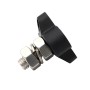 Single Heavy-Duty Terminal Studs Black  M10 Bus Bar for Car / RV / Boat