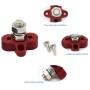 Single Heavy-Duty Terminal Studs Red M10 Bus Bar for Car / RV / Boat