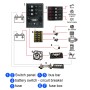 Single Heavy-Duty Terminal Studs Red M10 Bus Bar for Car / RV / Boat