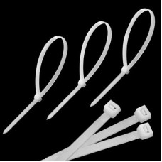 1000 шт. 3 x 100 мм самозащитная нейлоновая кабельная кабельная проволока молнии (белый)