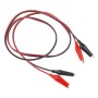 Dual End Alligator Test Lead Probe Clip Cable, Length: 75cm