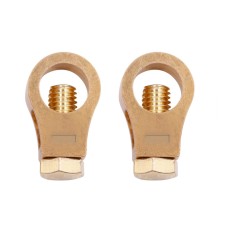 2 Pairs 269 Pure Copper Battery Clip Car Battery Clip(Yellow)