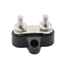 Double Terminal Block Spiral Fixed Wire Connector, Color: M6 Black