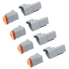 4 PCS DT04-3P / DT06-3S With Copper Car Waterproof Connector Conductive Connection Terminal