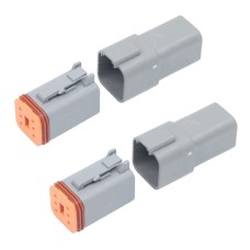 2 PCS DT04-6P / DT06-6S With Copper Car Waterproof Connector Conductive Connection Terminal