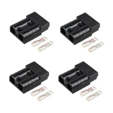 4 PCS SHENG EN DI Connector Lithium Battery Charge And Discharge Electric Plug(SG 50A 600V Black)