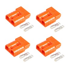 4 PCS SHENG EN DI Connector Lithium Battery Charge And Discharge Electric Plug(SG 50A 600V Orange)