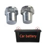 3 Pairs Car Battery Pile Header Circular Column Battery Maintenance Modification Accessories