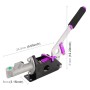 Car Modification Racing Hydraulic Drift Handbrake Short Straight Handle(Purple)