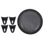 5 inch Car Auto Metal Mesh Black Round Hole Subwoofer Loudspeaker Protective Cover Mask Kit with Fixed Holder