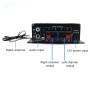 AK370 12V Household / Car Bluetooth HIFI Amplifier Audio with Remote Control