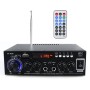 BT-608 220V Household / Car Bluetooth HIFI Amplifier Audio Support U-dish / FM with Remote Control, US Plug