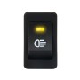 30 Amp 12 Volt Four Plugs LED ON OFF Car Fog Light Switch (Yellow Light)