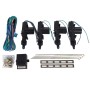 Car Security Waterproof Alarm & Keyless Entry Locking System with 4 Car Power Door Lock Actuator Motors