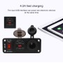 ZH-846A1 Multi-function Combination Switch Panel Voltmeter + Cigarette Lighter Socket + Central Console Power Off Switch + Dual USB Charger for Car RV Marine Boat