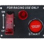 Auto Racing Switch Cover Toggle Switch 12V 20A Panels Red Racing Ignition Switch Panel Engine Start Multi-function Automatic Ignition Switch for Racing Cars