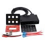 6 Way Switches Touch Screen Multi-function Combination Switch Panel for Car RV Marine Boat