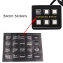 6 Way Switches Touch Screen Multi-function Combination Switch Panel for Car RV Marine Boat