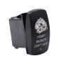 5Pin Honey Badger Pattern Universal Waterproof IP66 DC12V-24V Tail Light / Headlight Power Switch for Car RV Marine Boat