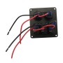 Multi-functional Combination Switch Panel 12V / 24V 3 Way Switches + Dual USB Charger for Car RV Marine Boat (Blue Light)