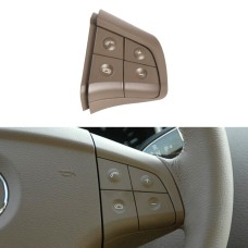 Car Right Side 4-button Steering Wheel Switch Buttons Panel 1648200110 for Mercedes-Benz W164, Left Driving (Coffee)