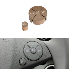 Car Right Side Steering Wheel Switch Buttons Panel for Mercedes-Benz W204 2007-2014, Left Driving(Beige)