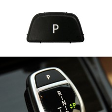 Car Gear Lever Auto Parking Button Letter P Cap for BMW 3 Series F30 2012-2019, Left Driving(Black)