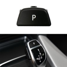 Car Gear Lever Auto Parking Button Letter P Cap for BMW X5 X6 2013-, Left Driving (Black)