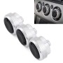 3 PCS Air Conditioning Control Panel Knob Button Switch for Ford Focus (Silver)