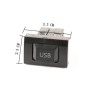 Car Center Console CD Reserved Position Modified USB Port 3.3x2.3cm for Volkswagen / Audi / Skoda