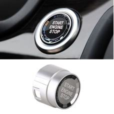 Кристаллический переключатель кнопки «Кристалл» с одним ключом для BMW, без запуска и остановки стиля B (серебро)