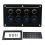 CS-976A1 12-24V 4-Way Switches Одиночная панель сенсорного переключателя для Car RV Boat Yacht