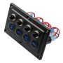 CS-976A1 12-24V 4-Way Switches Одиночная панель сенсорного переключателя для Car RV Boat Yacht