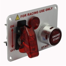 Electroplating Flip-up Start Ignition Switch Panel and Accessories for Racing Sport (DC 12V)