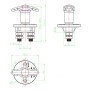 Car Battery Master Switch, Installed Hole Spacing: 48mm, DC 12V / 24V