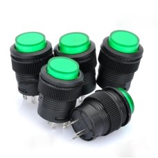R16-503 16mm Self-Locking Push Button Switch with Indicator (5 Pcs in One Package, the Price is for 5 Pcs)