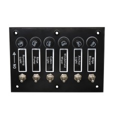 6 Groups Shake Switch AOS3045 Switch Panel Marine Retrofit Each With Independent Fuse Protection