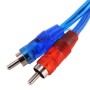 Car AV Audio Video 1 Female to 2 Male Aluminum Extension Cable Wiring Harness, Cable Length: 26cm