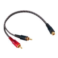 Автомобильное AV Audio Video 1 Женский до 2 мужской удлинительной кабель жгут кабеля, длина кабеля: 26 см.