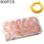 900 PCS 1.5 Square Millimeter 0-9 A-F Yellow PVC Number Tube Cable Marker Kit