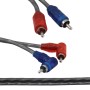 4.5m Car Auto PVC Wrapped Audio Stereo Cable OFC 2RCA to 2RCA Jack Audio Cable Male to Male RCA Aux Cable