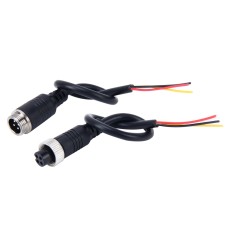 2 PCS Car Auto Monitor Camera DVR Male and Female 4 Pin Video Power Extension Cable Cord, Length: 22cm