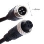 2 PCS Car Auto Monitor Camera DVR Male and Female 4 Pin Video Power Extension Cable Cord, Length: 22cm