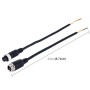 2 PCS Car Auto Monitor Camera DVR Male and Female 4 Pin Video Power Extension Cable Cord, Length: 22cm