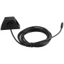 1 млн. Транспортное средство приборной панели приборной панели монтажного крепления 3,5 мм 1/8 Aux Audio Adension Kit Cable (Black)
