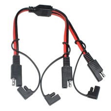 SAE One to Two Connection Extension Cable Car Power Cord