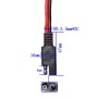 SAE One to Two Connection Extension Cable Car Power Cord